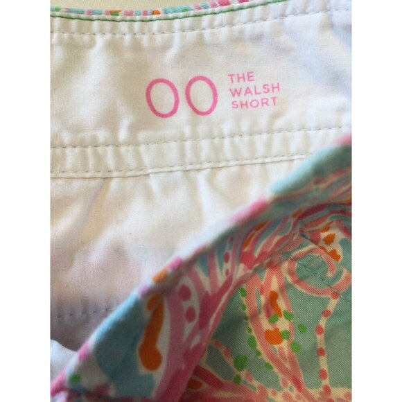Lilly Pulitzer Women's the Walsh Shorts Jellies Be Jammin" jellyfish print SZ 00 - Picture 6 of 11